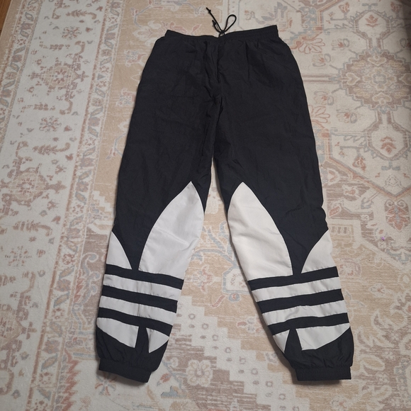 adidas Pants - Rare Adidas Black and White Track Pants With Large Logo